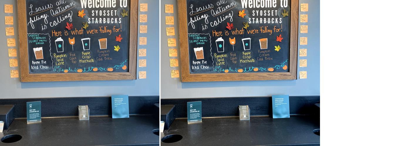 Starbucks Menu