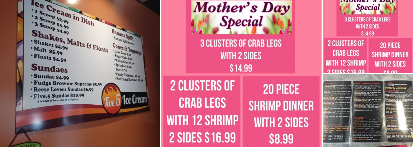 Five.5 Grill Menu