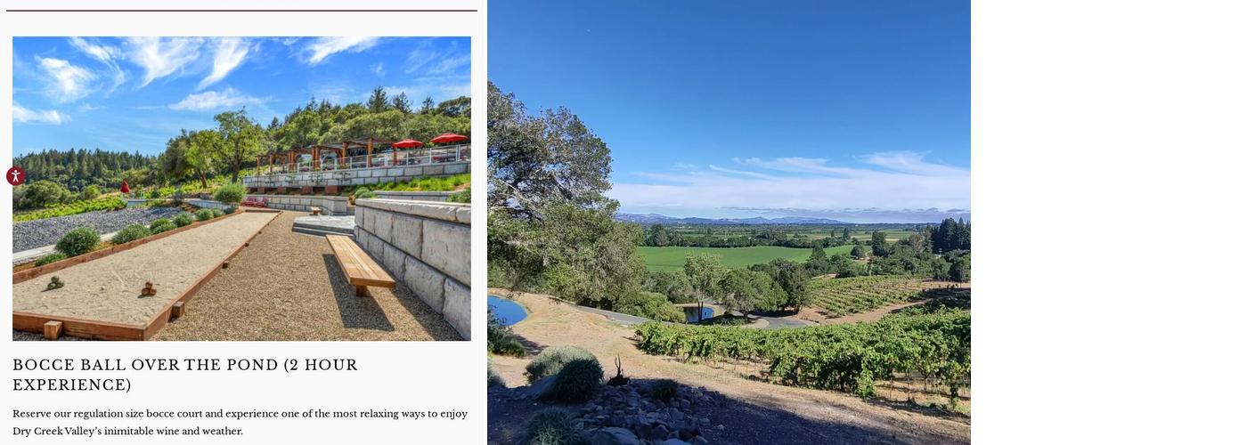Armida Winery Menu
