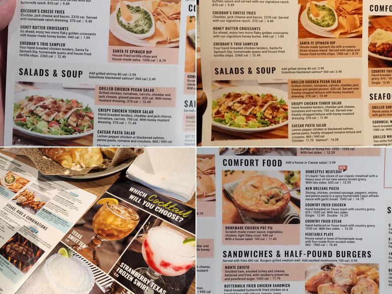 Cheddar's Scratch Kitchen Menu