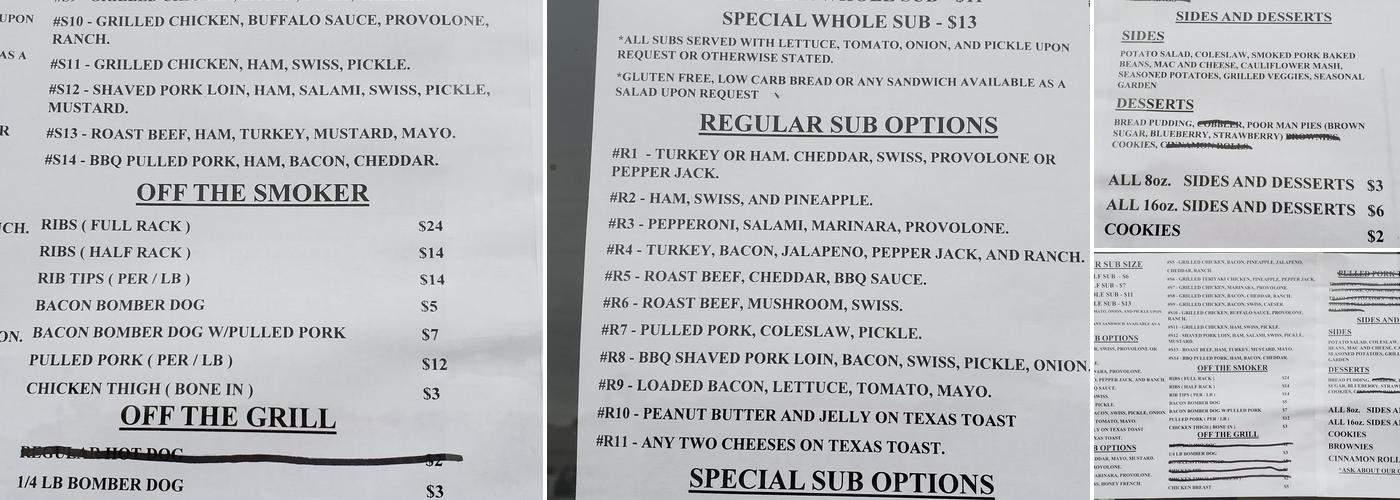 THE URBAN FARMER Menu