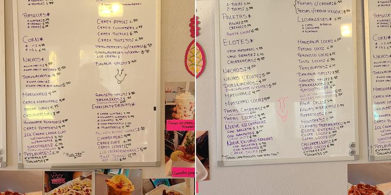 Paleteria Brenduchis Menu