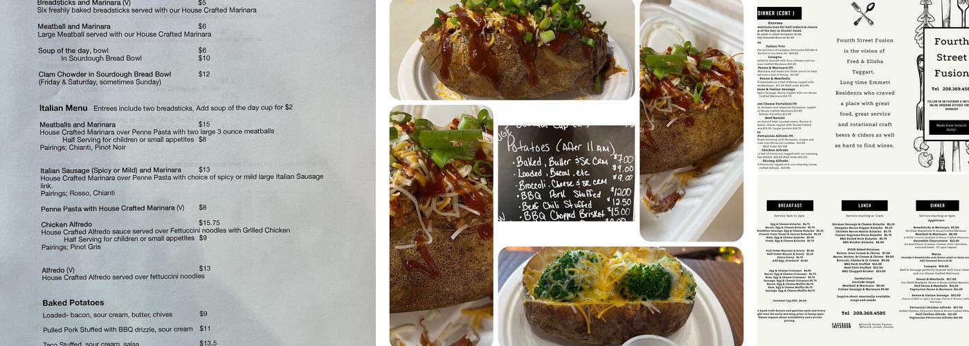 Fourth Street Fusion Menu