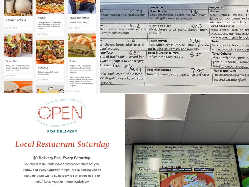 Araujo's Mexican Grill Menu