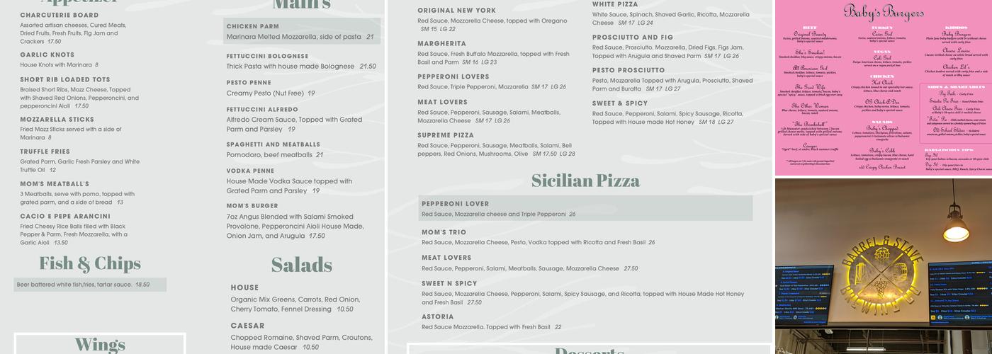 CoLab Public House - Vista Menu