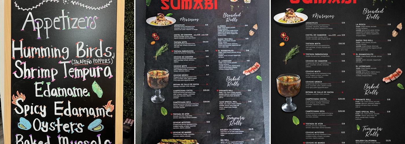 Sumabi Menu