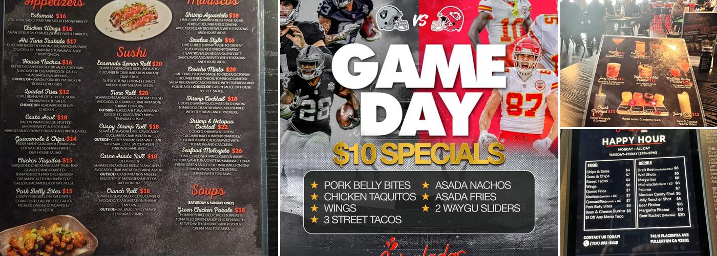 Juicyladas Cantina Menu