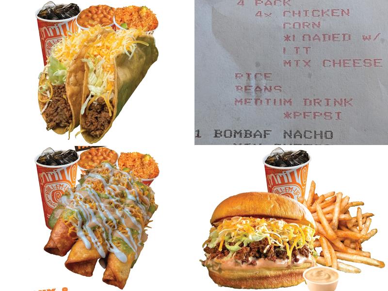 Roll-Em-Up Taquitos Menu