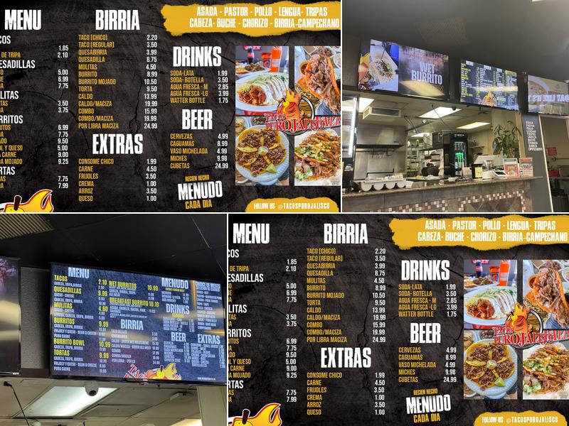 Tacos Puro Jalisco Menu