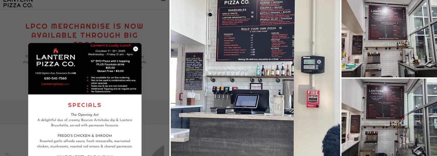Lantern Pizza Co. Menu