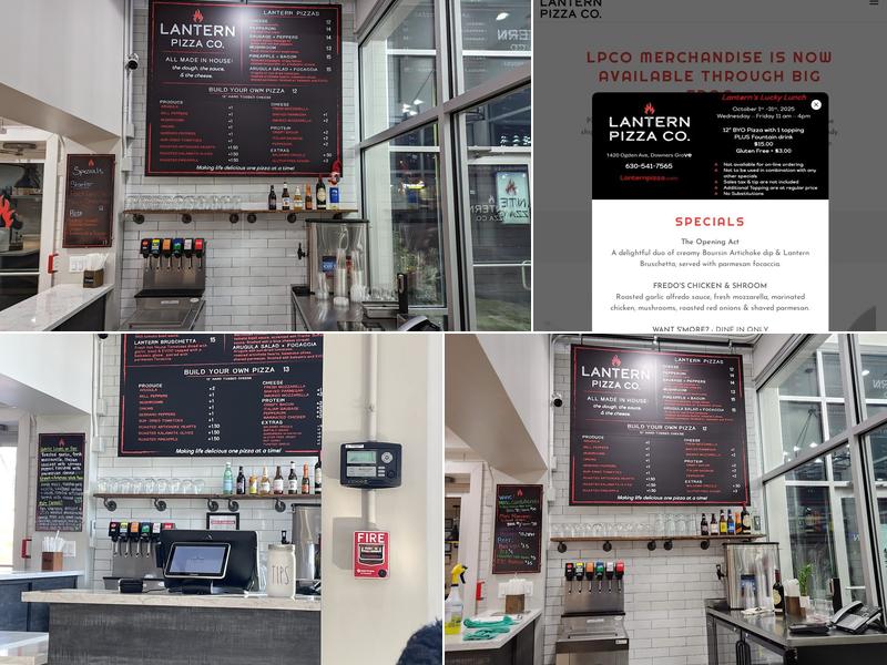 Lantern Pizza Co. Menu