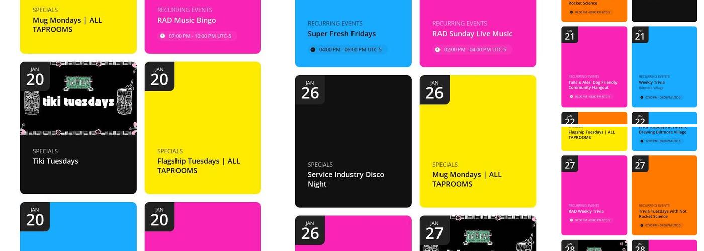 Hi-Wire Brewing Charlotte Menu