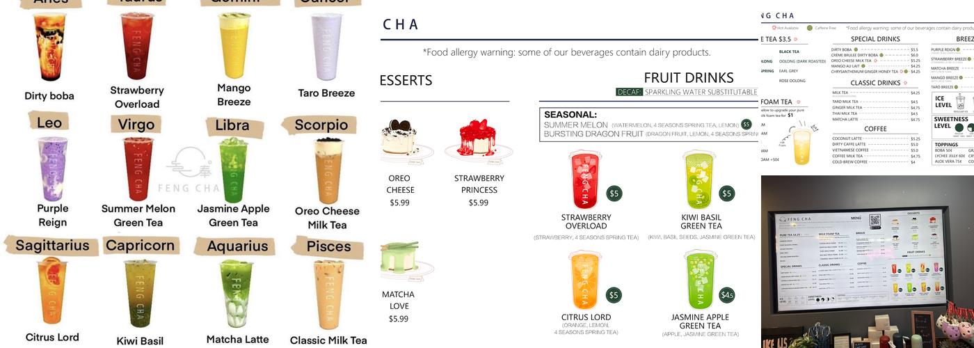 Feng Cha Menu