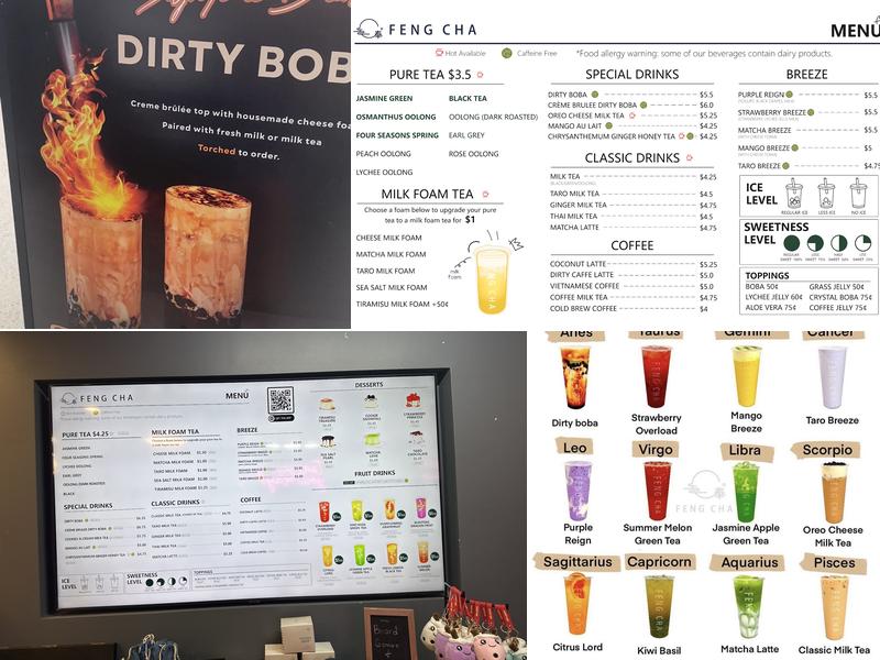 Feng Cha Menu