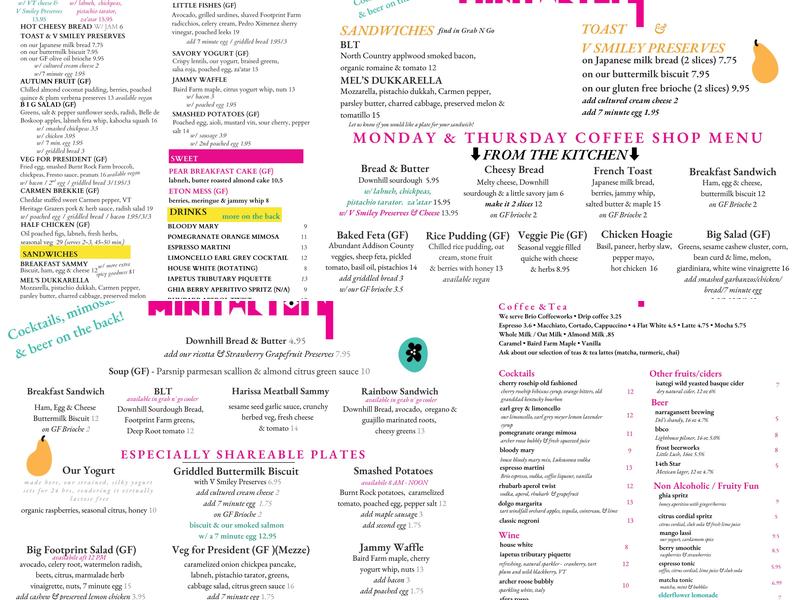 Minifactory Menu