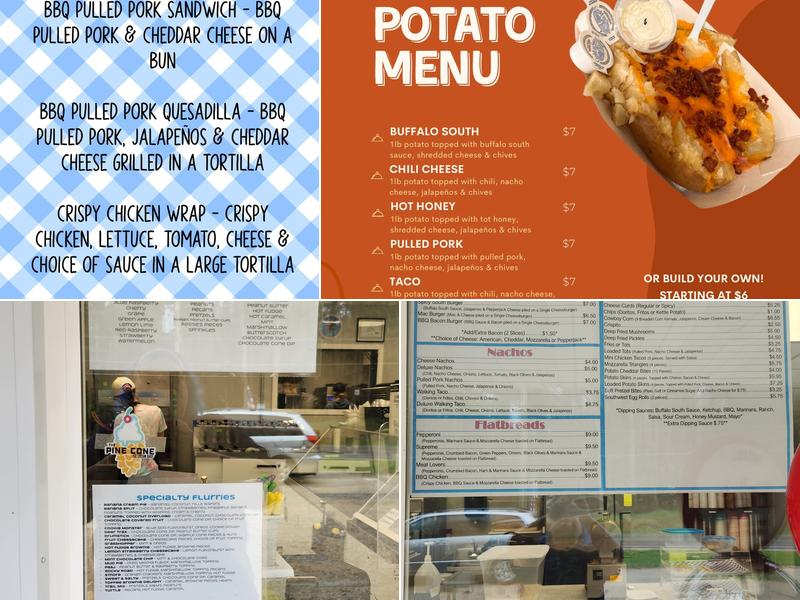 The Pine Cone Menu