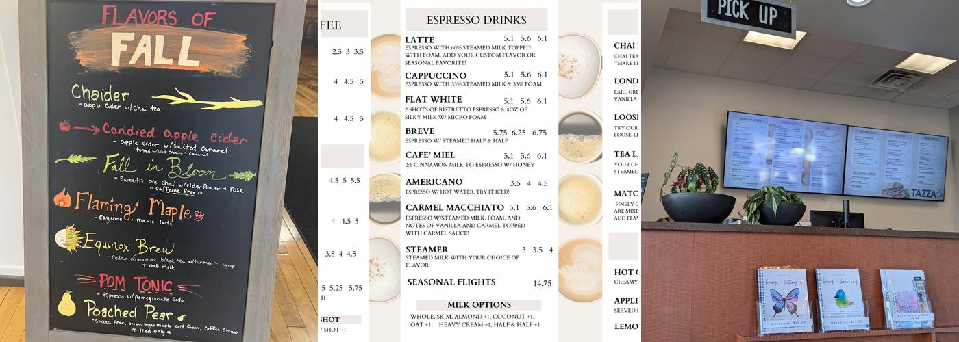 Tazza Coffee Shop Menu