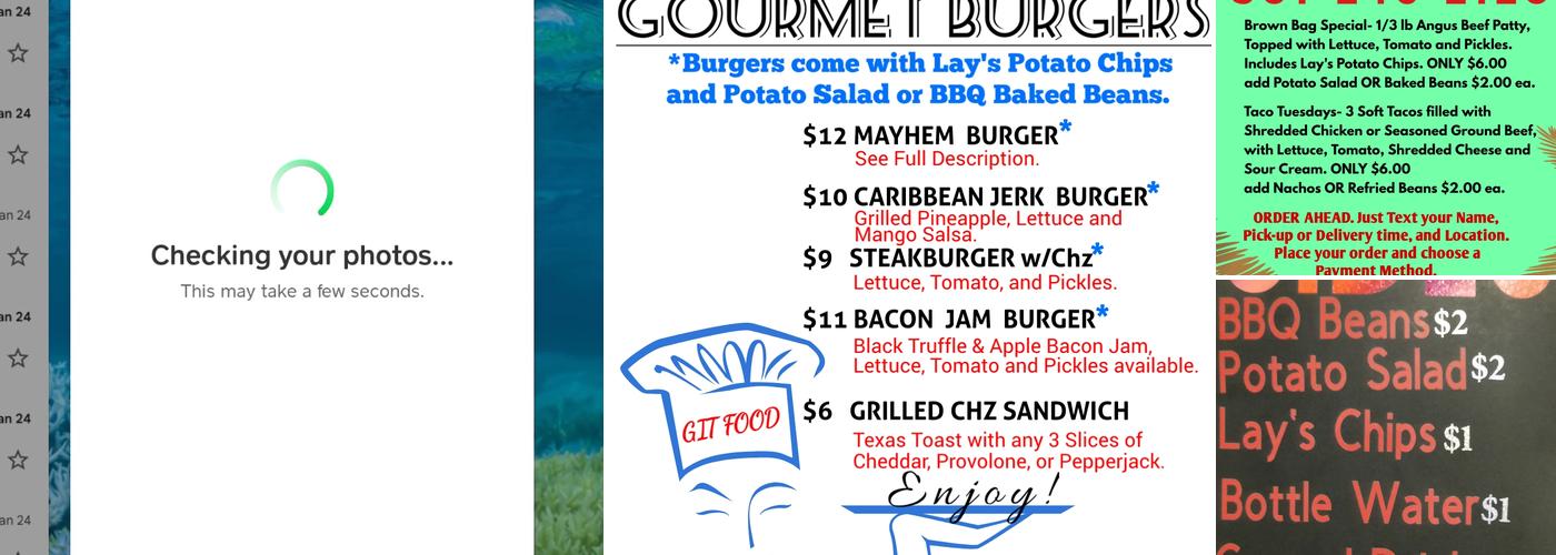 Git Food Menu