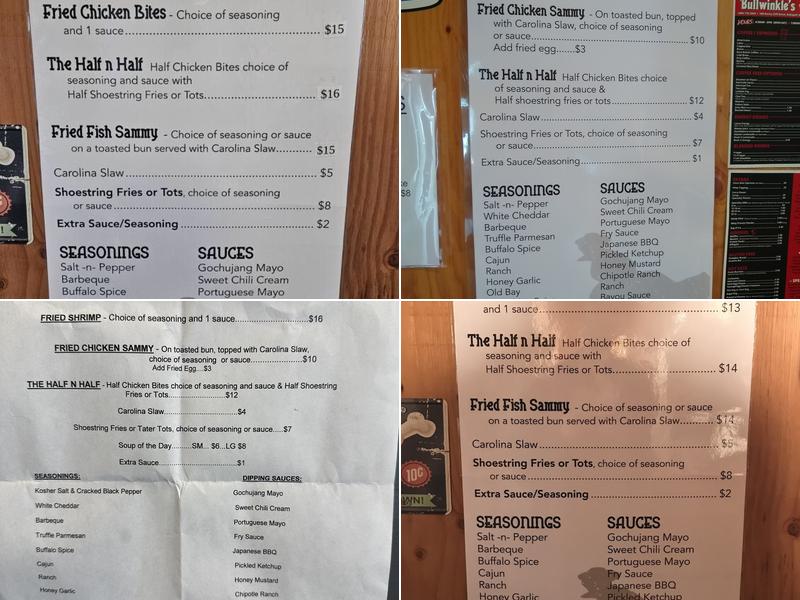 Pete's Fried Chicken Menu