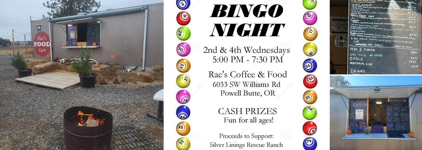 Rae's Coffee and Food Menu