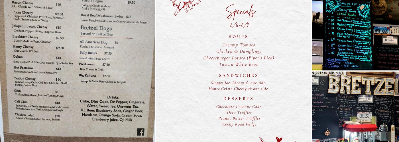 Bretzel's Menu