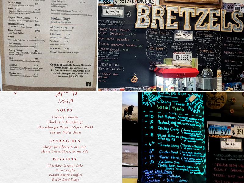 Bretzel's Menu