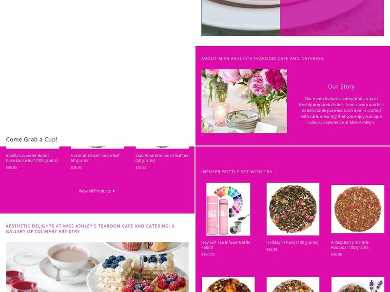 Miss Ashley's Tearoom Cafe and Catering Menu