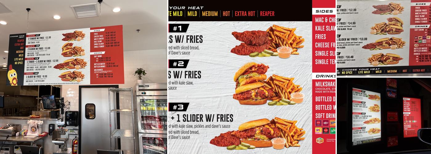 Dave's Hot Chicken Menu