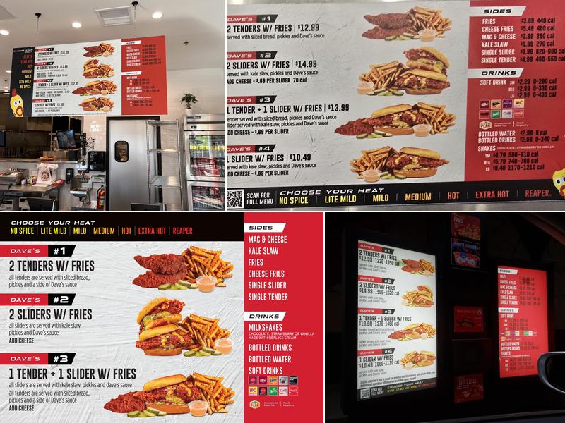 Dave's Hot Chicken Menu