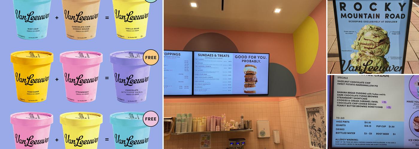 Van Leeuwen Ice Cream Menu