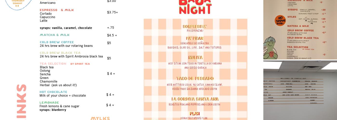 Turtle Gut Menu