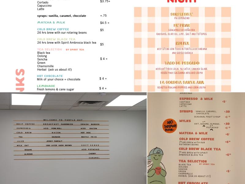 Turtle Gut Menu