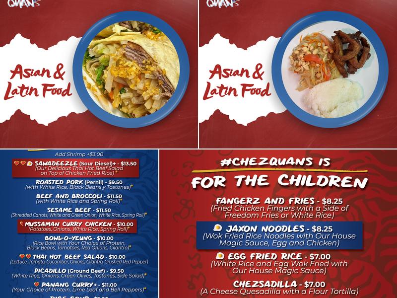 Chez Quan’s Menu