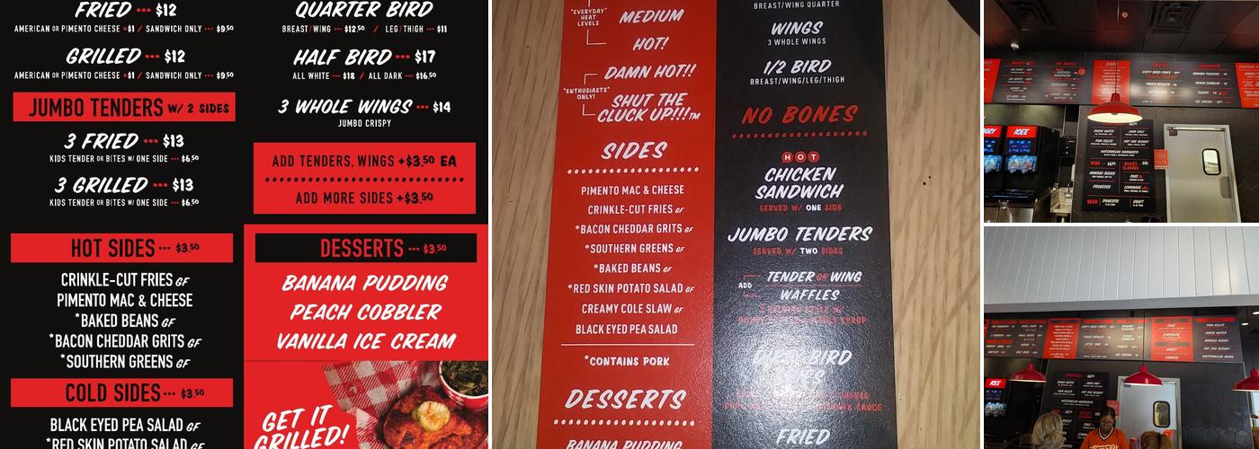 Hattie B's Hot Chicken- Atlanta West Midtown Menu