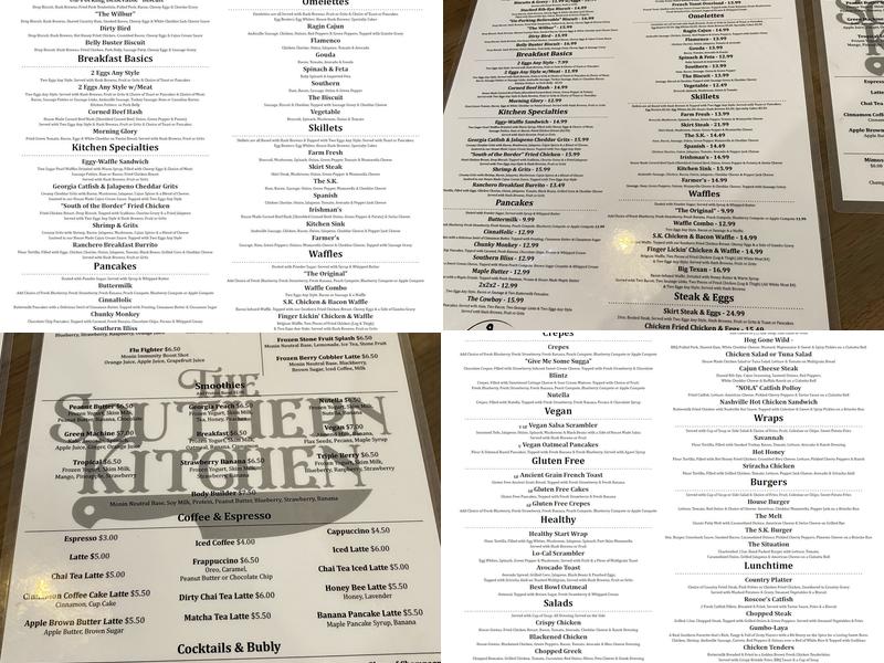 Our Southern Kitchen Menu