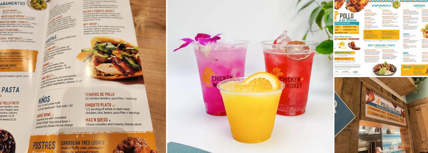 Chicken + Whiskey Menu