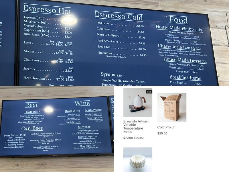 Eiland Coffee at Canyon Creek Menu