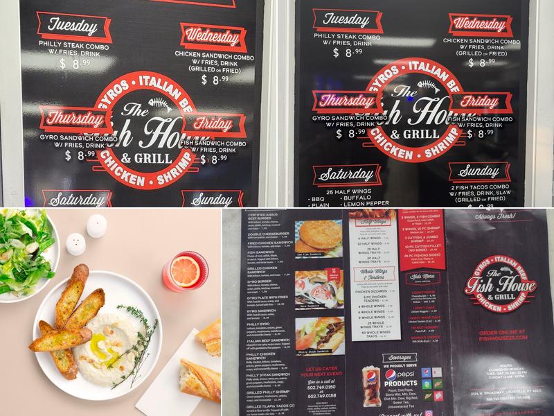 THE FISH HOUSE &GRILL Menu