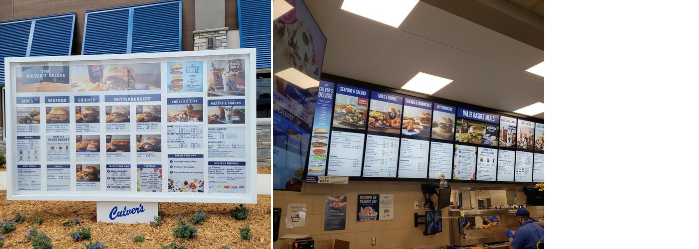 Culver’s Menu