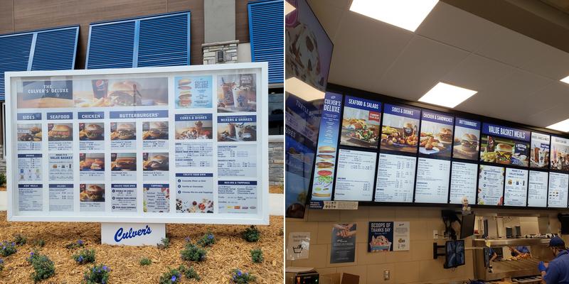 Culver’s Menu