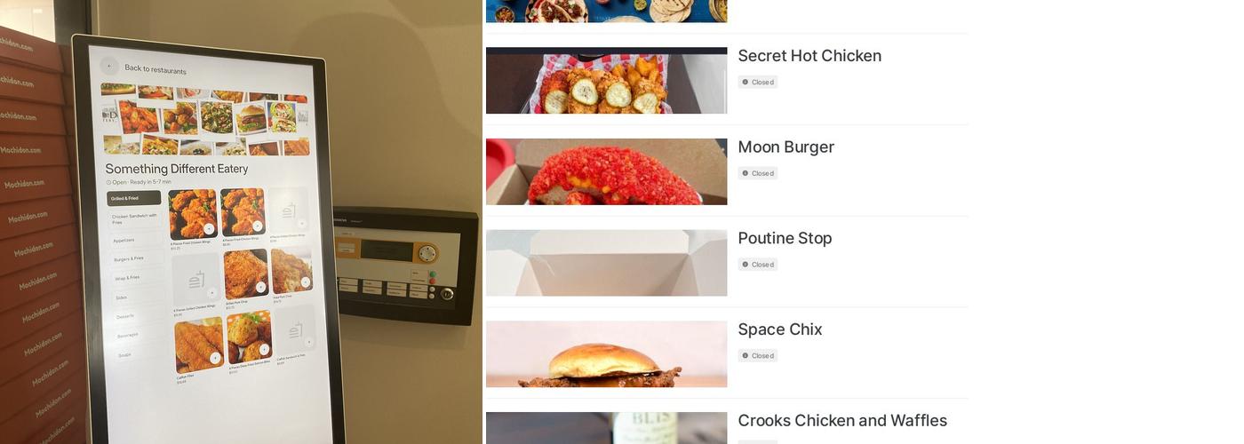 Paper Table Food Co Menu