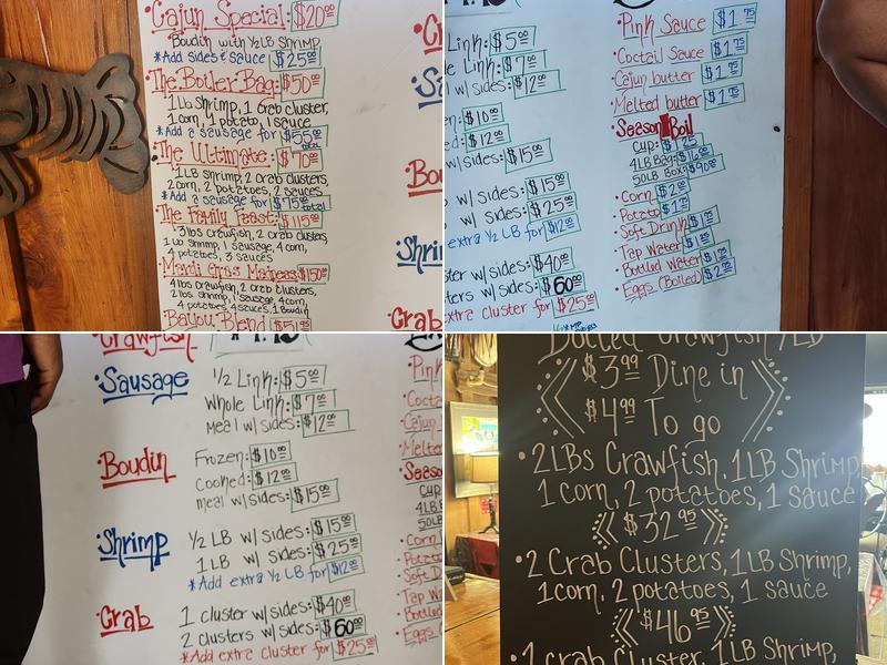 Crustaceans Crawfish Menu