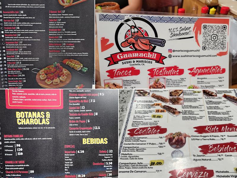 Sushi mariscos guamuchil Menu