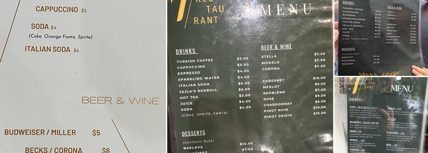 7 Restaurant Menu