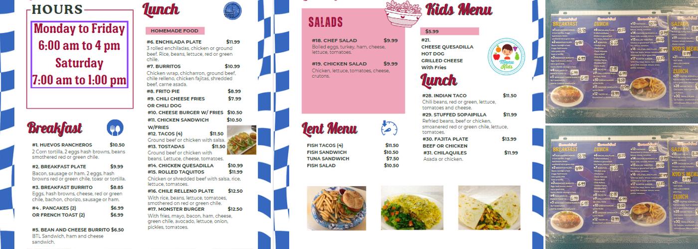 Connies Kitchen Menu