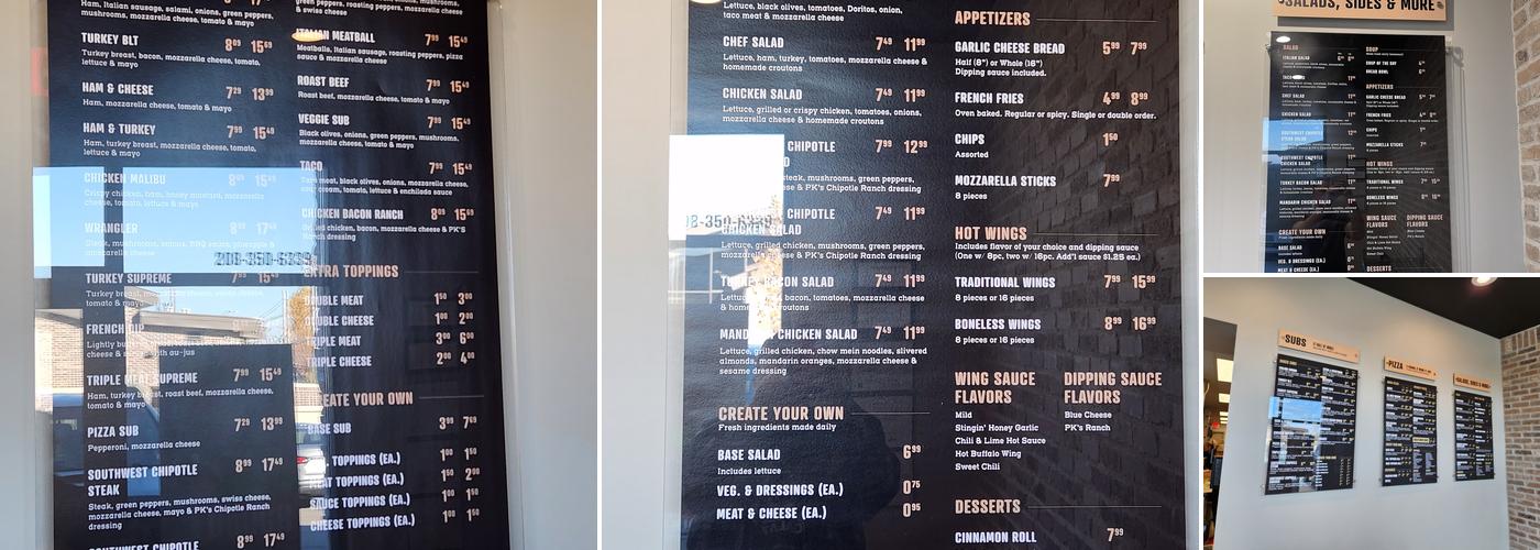 Papa Kelsey's | Subs & Salads - Meridian, ID Menu