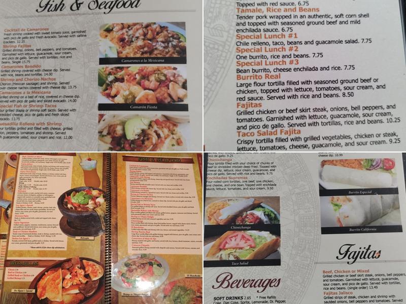 Agaves Cross Plains Menu