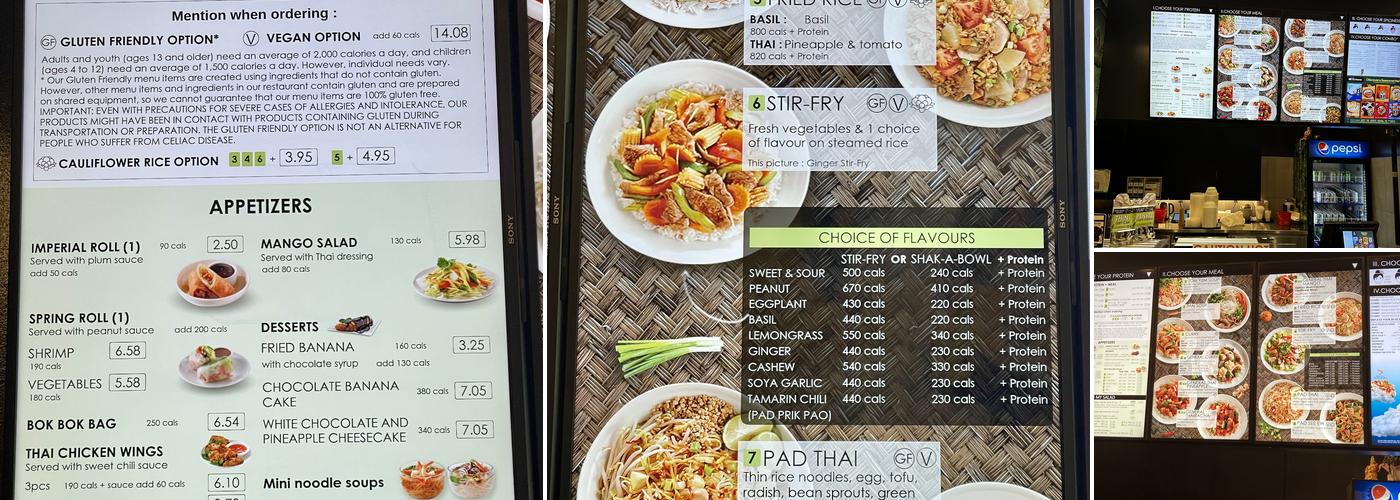 Thai Express Menu