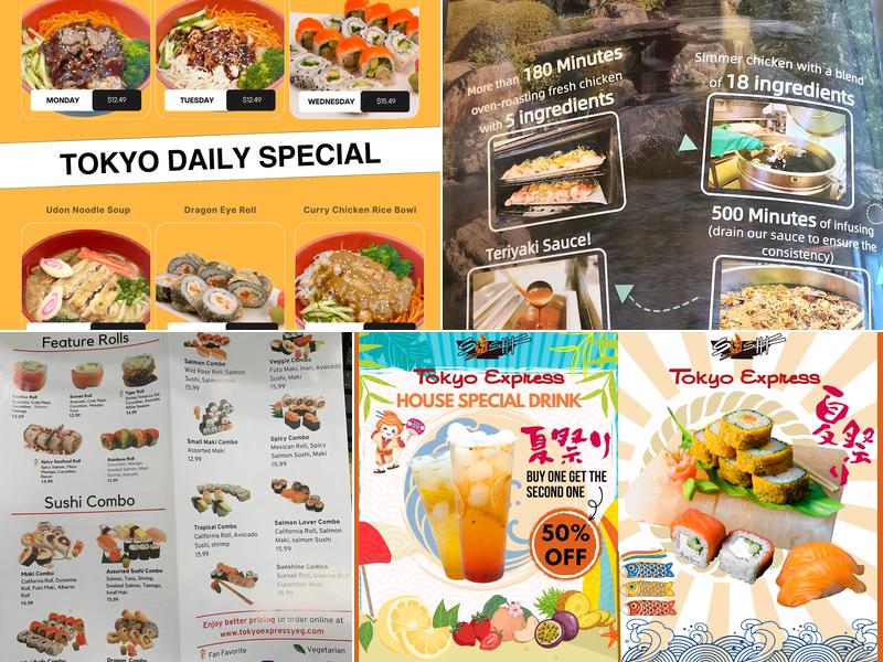 Tokyo Express Menu