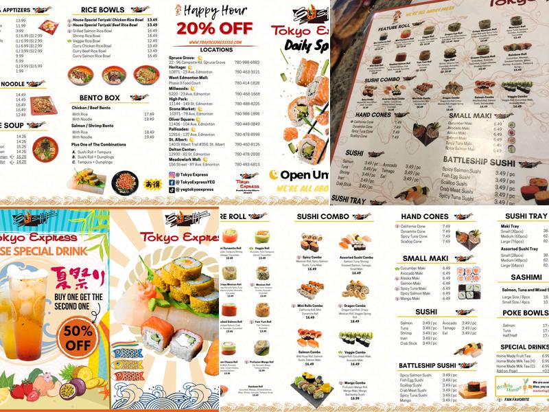 Tokyo Express Menu